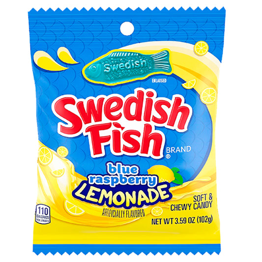 Swedih Fish Blue Raspberry Lemonade Peg Bag 102g