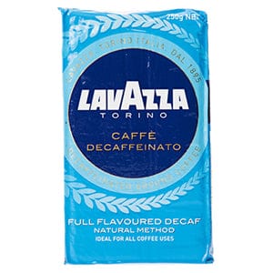 Lavazza Coffee Ground Decaffeinated Brick 250g