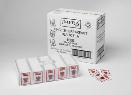 Impra Tea Bags Env English Breakfast Staple Free 250 pack