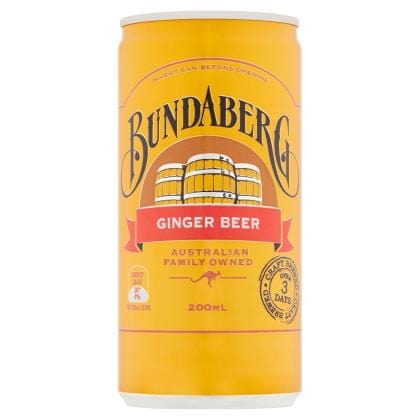 Bundaberg Drink Ginger Beer Cans 24 X 200ml