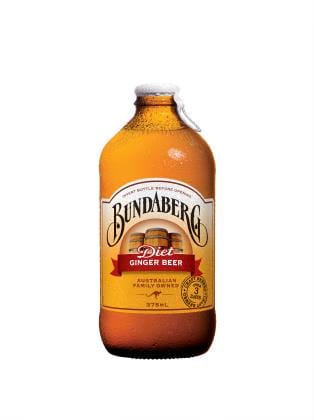Bundaberg Drink Ginger Beer Diet Stubbies 12 X 375ml
