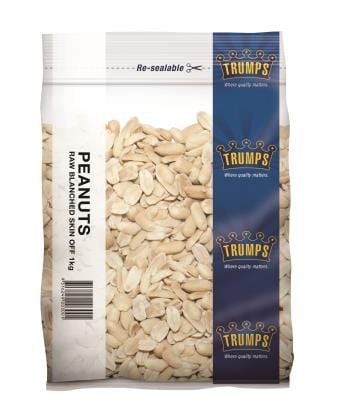 Trumps Peanuts Blanched Raw 1kg