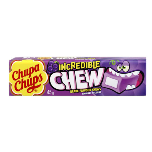 Chupa Chups Incredible Chew Grape 45g (20 Pack)