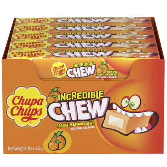 Chupa Chups Incredible Chew Orange 45g (20 Pack)