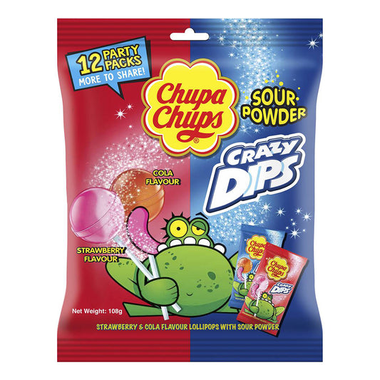 Chupa Chups Crazy Dips 108g