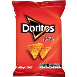 Doritos Corn Chips Cheese Supreme 18 X 45g