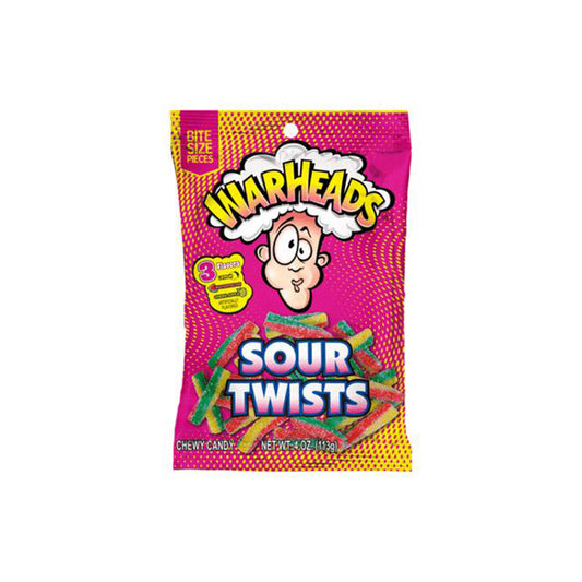 Warheads Sour Twist Peg Bag 113g