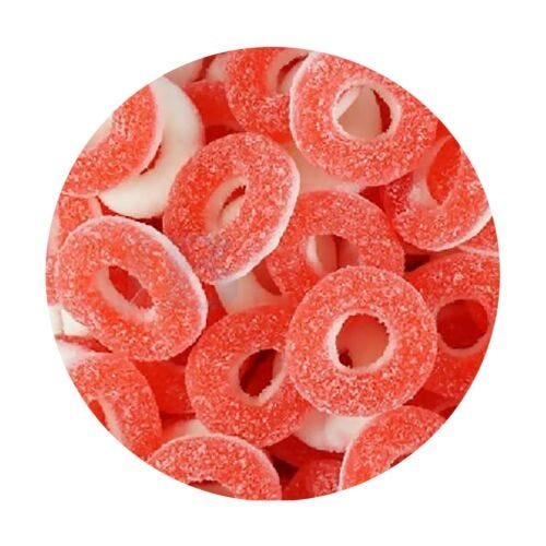 Strawberry Rings 1kg