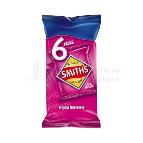 Smith's Crinkle Salt & Vinegar 114g (6 Pack)