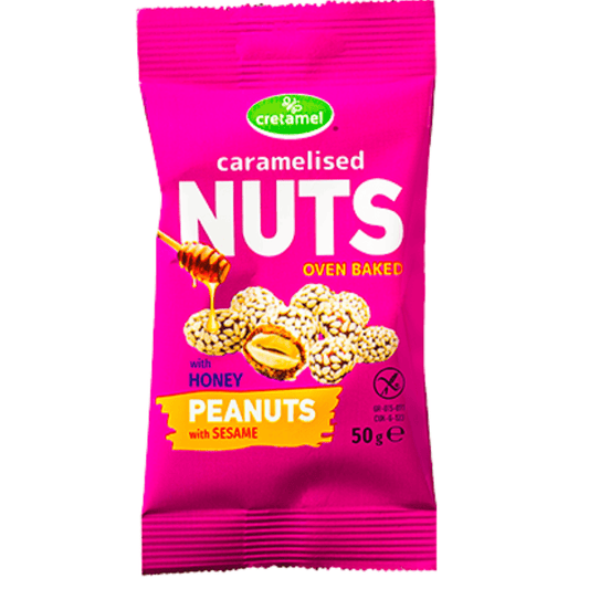 Caramelised Peanuts Honey with Sesame 50g