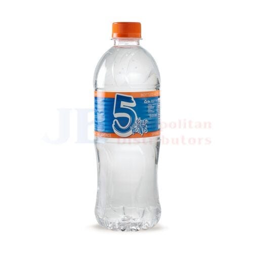 5 Points Water 600ml (12 Pack)