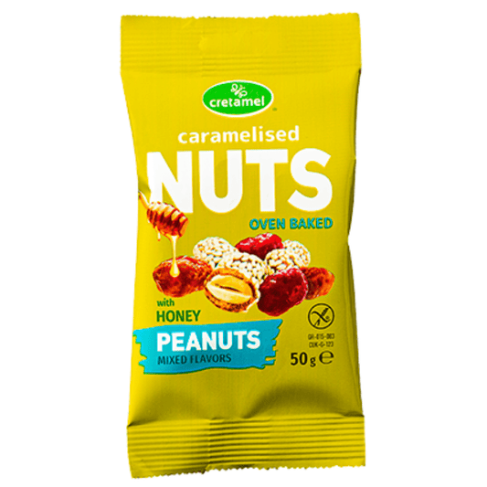 Caramelised Peanuts Honey Mixed Flavours 50g