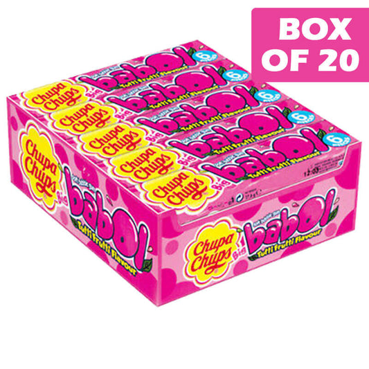 Chupa Chups Bubblegum Tutti-Frutti 28g (20 Pieces)