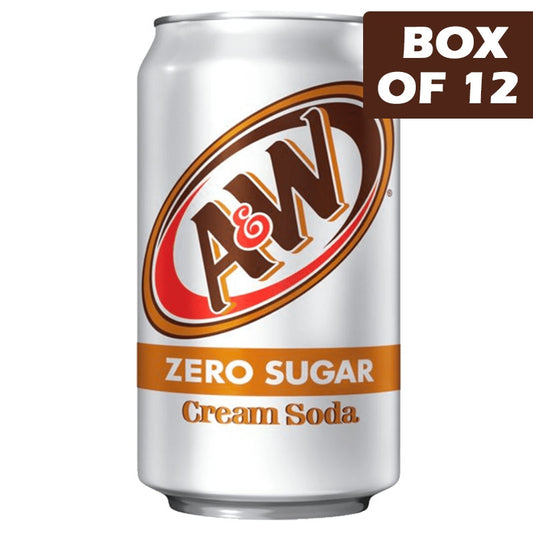 A&W Zero Creme Soda 355ml