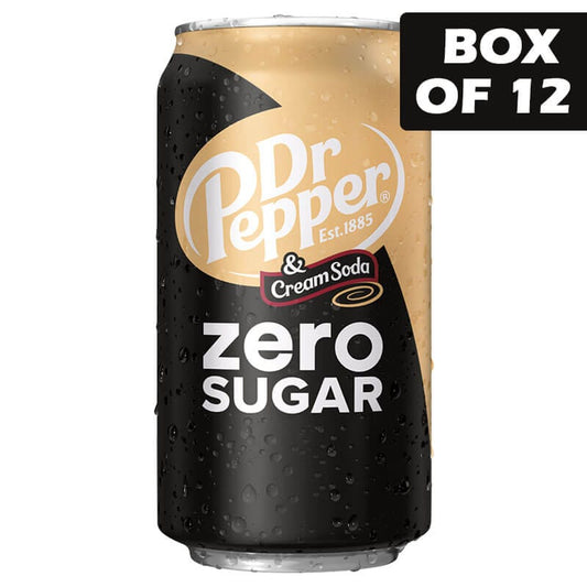 Dr Pepper Cream Soda Zero 355ml