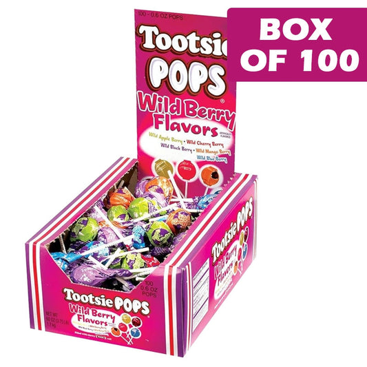 Tootsie Pops Wild Berry 100 Pieces