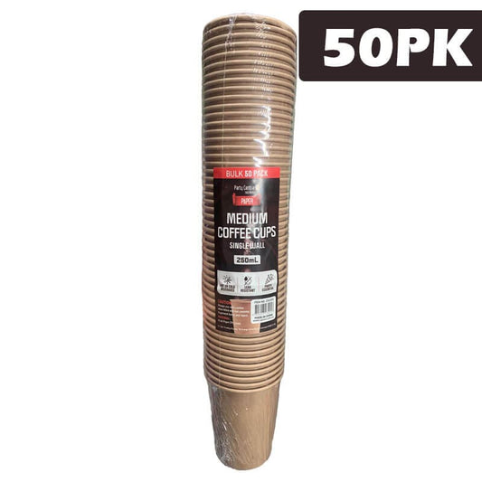 Medium Coffee Cups 250ml (50 Pieces)