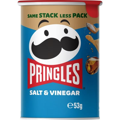 Pringles Potato Chips Salt & Vinegar 12 X 53g