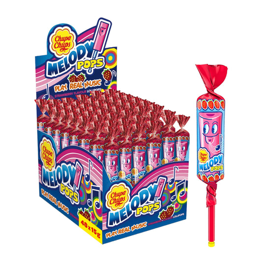 Chupa Chups Melody Pop Strawberry (48 Pack)