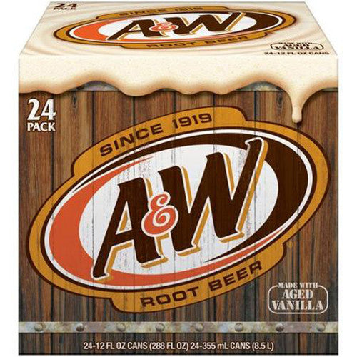 A & W Root Beer (24 x 355ml Cans in a Display Unit)