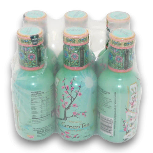 Arizona Iced Tea - Green Tea with Honey (6 x 500ml Bottles)
