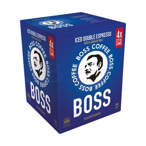 Boss Coffee Iced Double Espresso 237ml