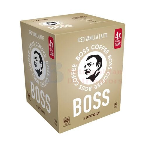 Boss Coffee Iced Vanilla Latte 237ml