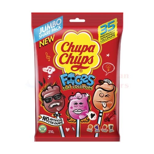 Chupa Chups Faces 210g (35 Pack)