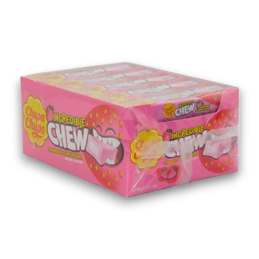 Chupa Chups - Incredible Chew - Strawberry (20x45g in a display box)