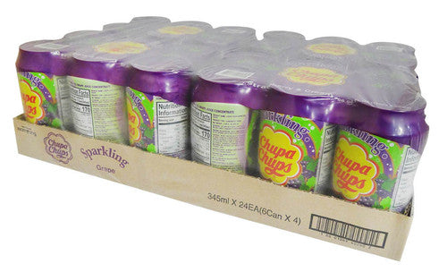 Chupa Chups Drink - Grape ( 24 x  345ml Cans)