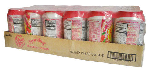 Chupa Chups Drink - Strawberry ( 24 x  345ml Cans)