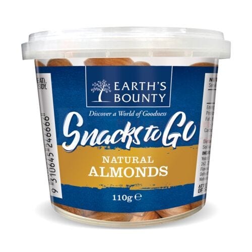 Earth's Bounty Snacks To Go Natural Almonds 110g