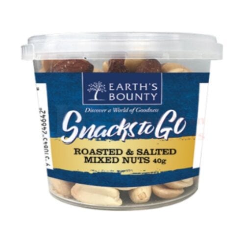 Earth's Bounty Roasted & Salted Mixed Nuts 40g