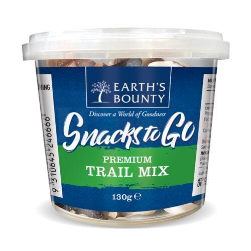 Earth's Bounty Snacks To Go Premium Trail Mix 130g