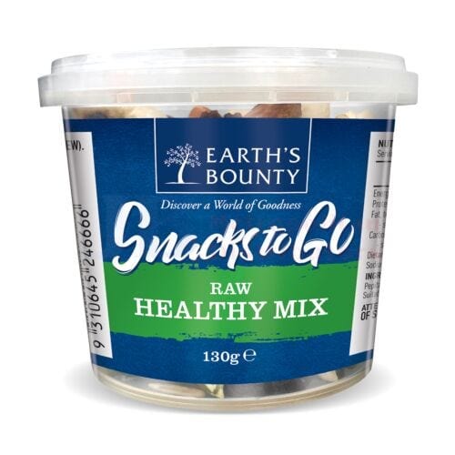 Earth's Bounty Snacks To Go Raw Healthy Mix 130g