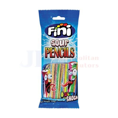 Fini Sour Rainbow Pencil 100g