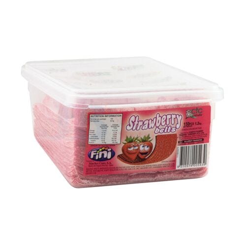 Fini Strawberry Belts (150 Piece)