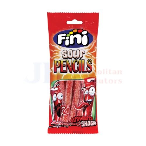 Fini Sour Strawberry Pencil 100g