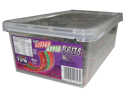 Fini Toffee Apple Belts (150 belts in a Display)