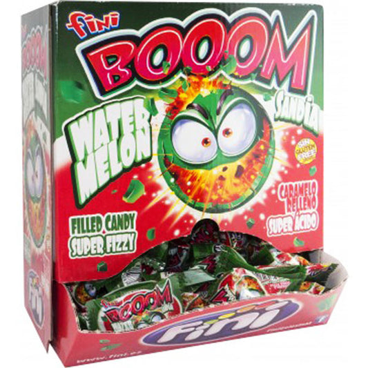 Fini Boom Watermelon Super Fizzy Bubblegum (200 pieces in a display unit)