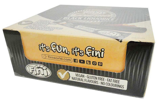 Fini Gourmet Black Liquorice Sticks (32pc individually wrapped in a display box)