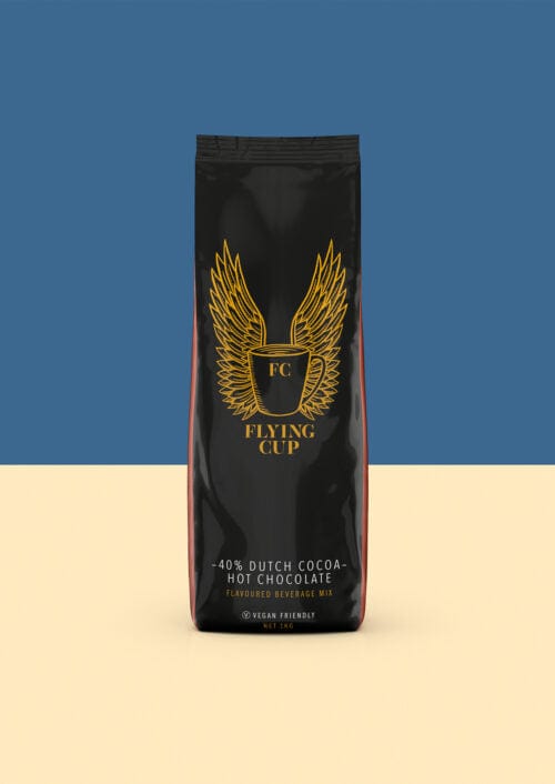 Flying Cup Chocolate Drinking Powder 40% Vegan 1kg