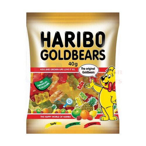 Haribo Gold Bears 40g (18 Pack)