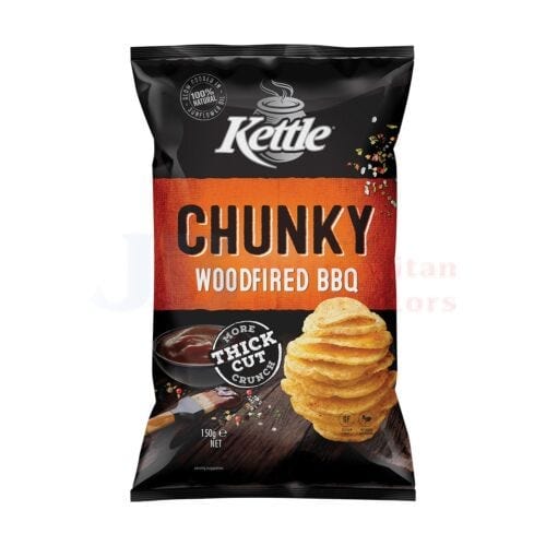 Kettle Chunky Woodfire Bbq 150g