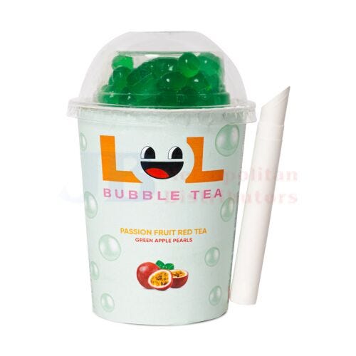 Lol Passion Fruit Red Tea + Green Apple Pearls 275ml