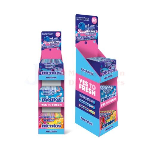 Mentos Blue Raspberry Counter Unit (120 Piece)