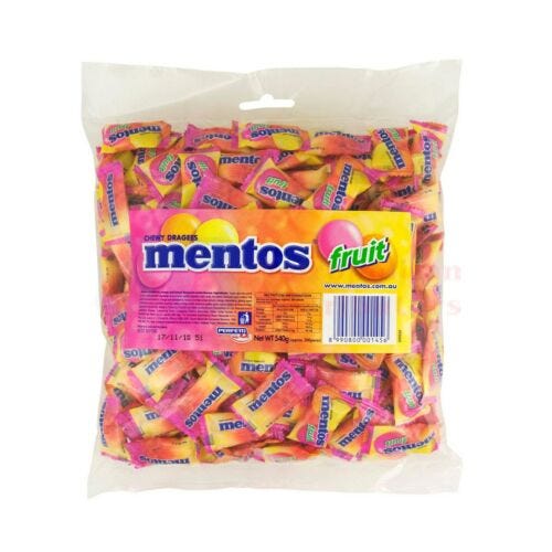 Mentos Fruit Pillow Pack