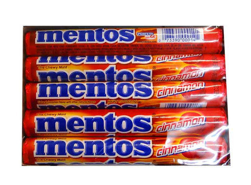 Mentos - Cinnamon (15 Roll Display Unit)