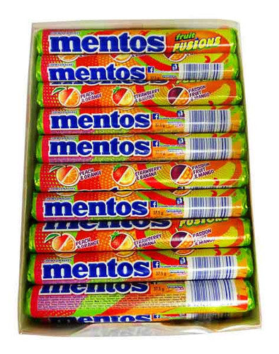 Mentos - Fruit Fuisons (40 Roll in a Display Unit)