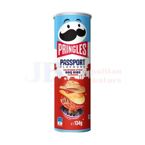 Pringles Passport Flavours Southern Style Bbq Ribs 134g